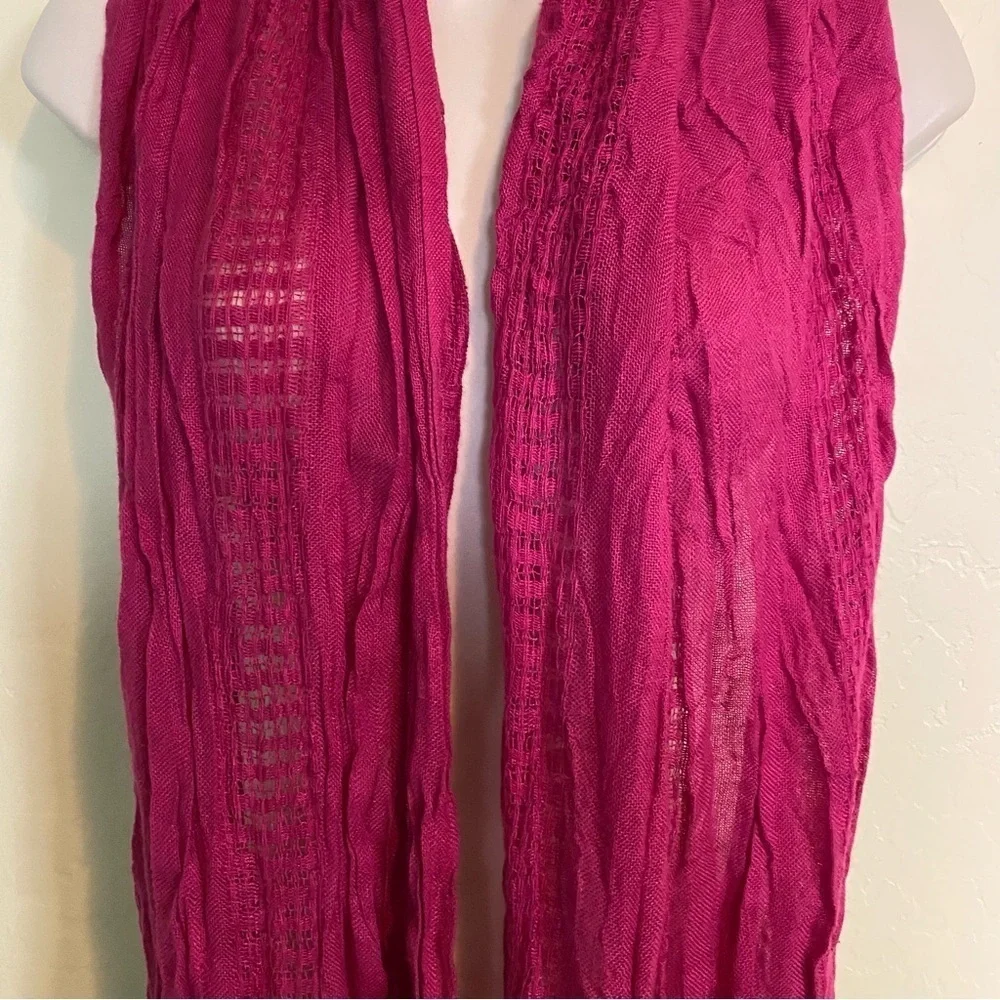 Infinity Circle Fashion Scarf Magenta Pink